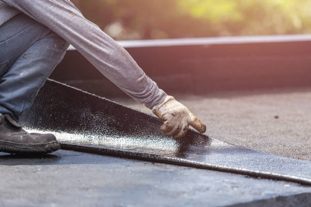 Professional Waterproofing technician working in Middleport, NY